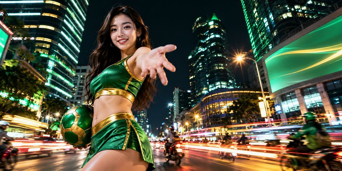 Khu phố giải trí Hà Nội về đêm với ánh đèn neon sôi động